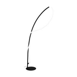 Moderne Eglo LED-Stehleuchte Egidonella in Schwarz-Weiß für Wohnzimmer & Büro.