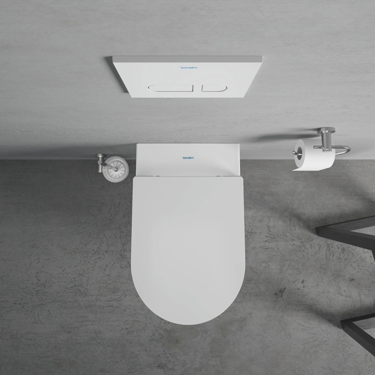 Duravit Wand-WC Me by Starck spülrandlos verdeckte Bef. Tiefspüler