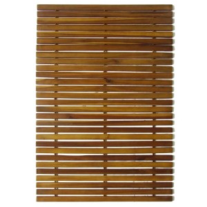 2er Set Badematten aus Akazienholz, 80x50 cm, für Bad und Sauna.