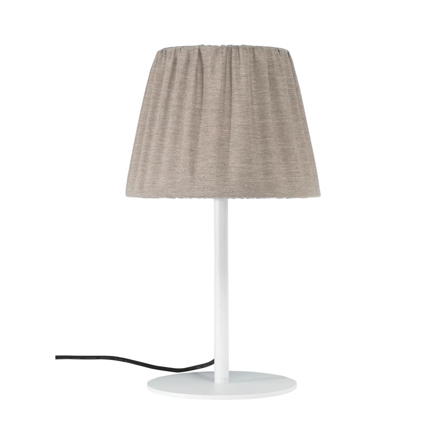 PR Home Agnar Terrassen Outdoor Tischlampe Textil Braun IP44 57x30cm E27 günstig online kaufen