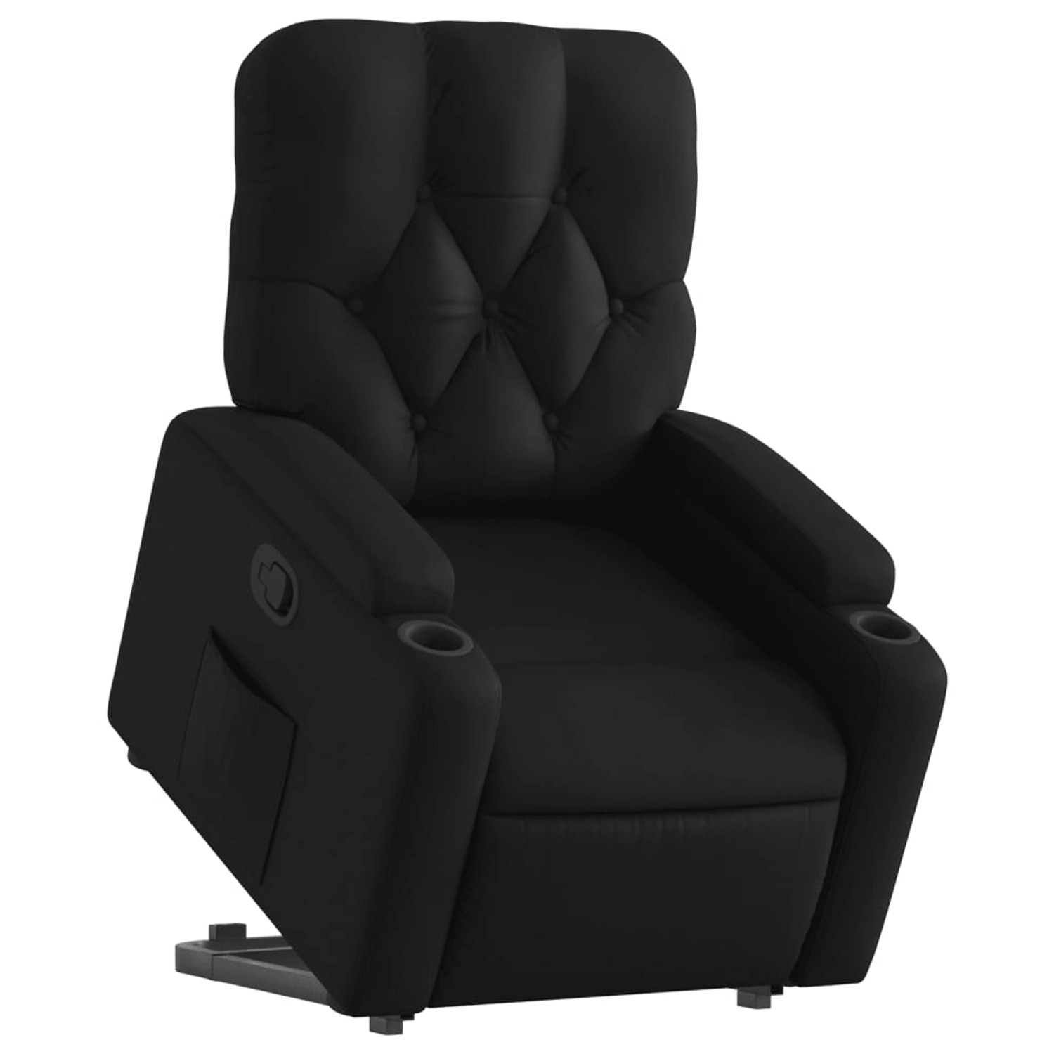 vidaXL Relaxsessel mit Aufstehhilfe Schwarz Kunstleder Modell 6 günstig online kaufen