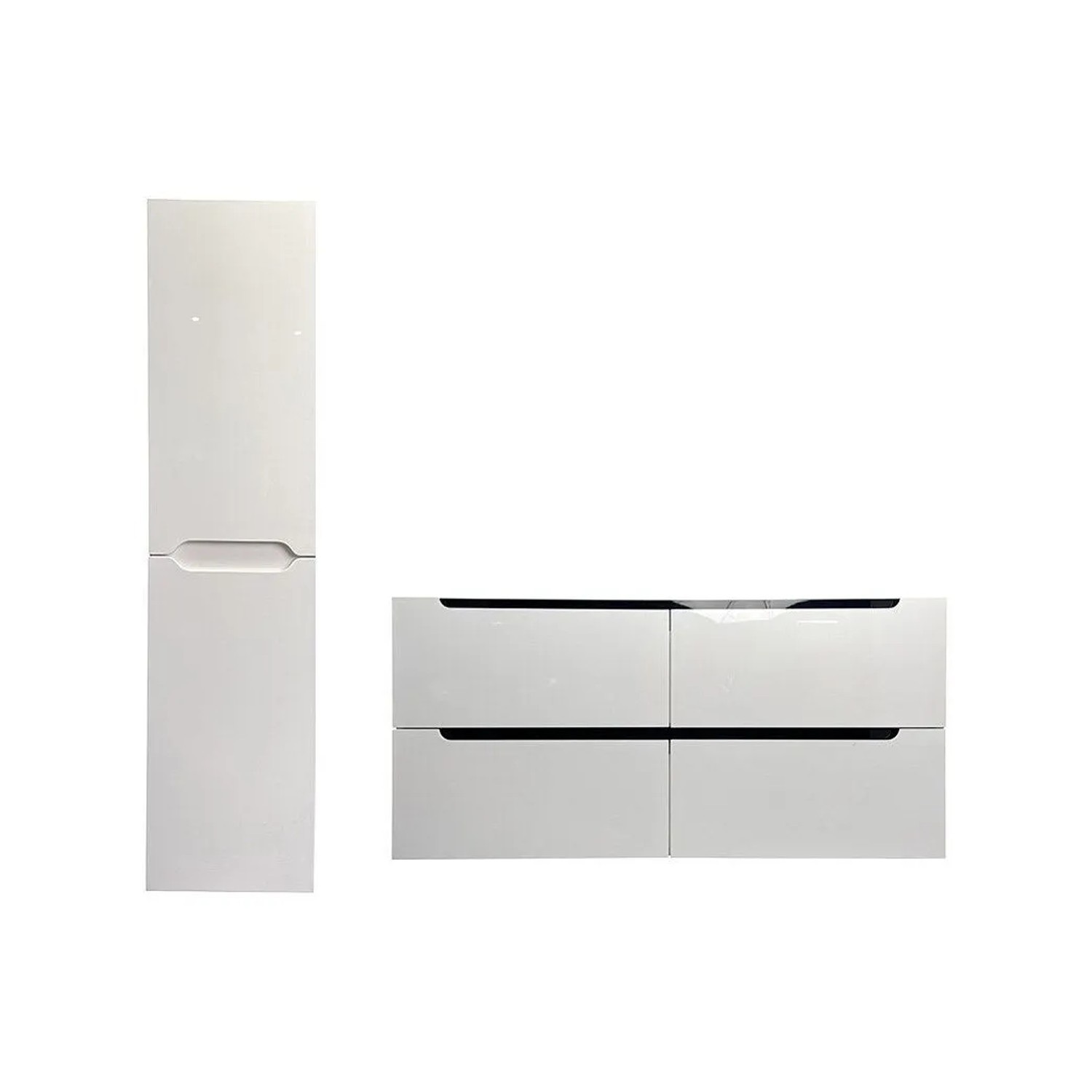 Vente-unique Badmöbel-Set Selita Weiß 120 cm