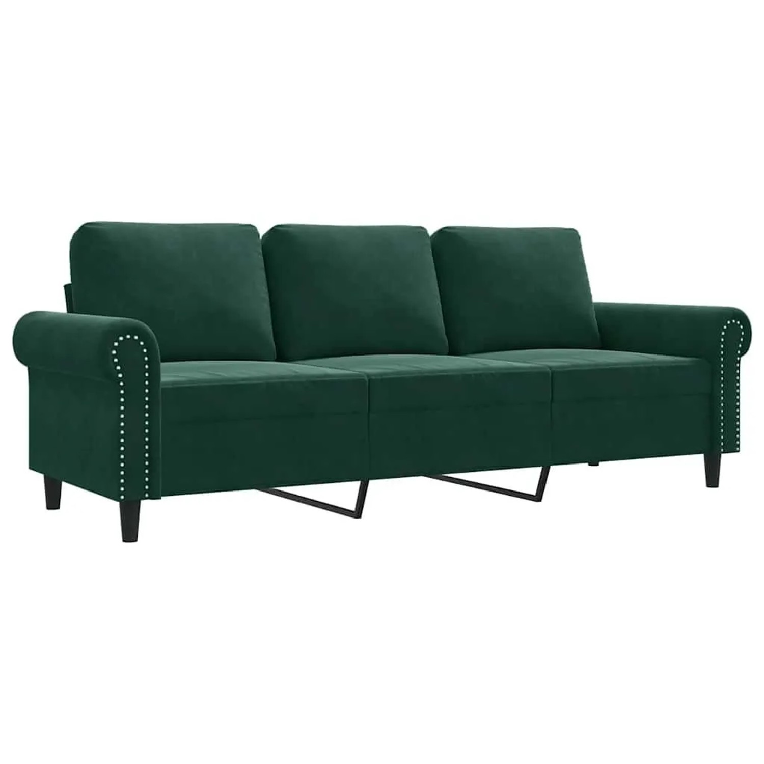 vidaXL 3-Sitzer-Sofa Dunkelgrün 180 cm Samt 359541 günstig online kaufen