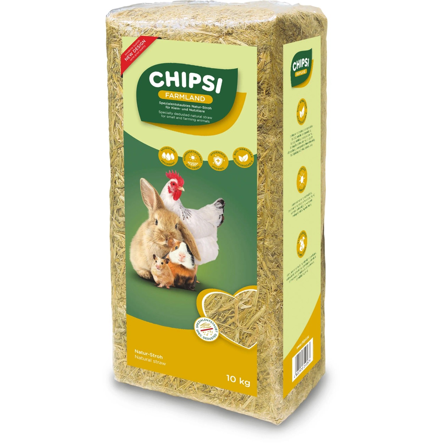 Chipsi JRS Einstreu Farmland Kleintier-Stroheinstreu 10 kg