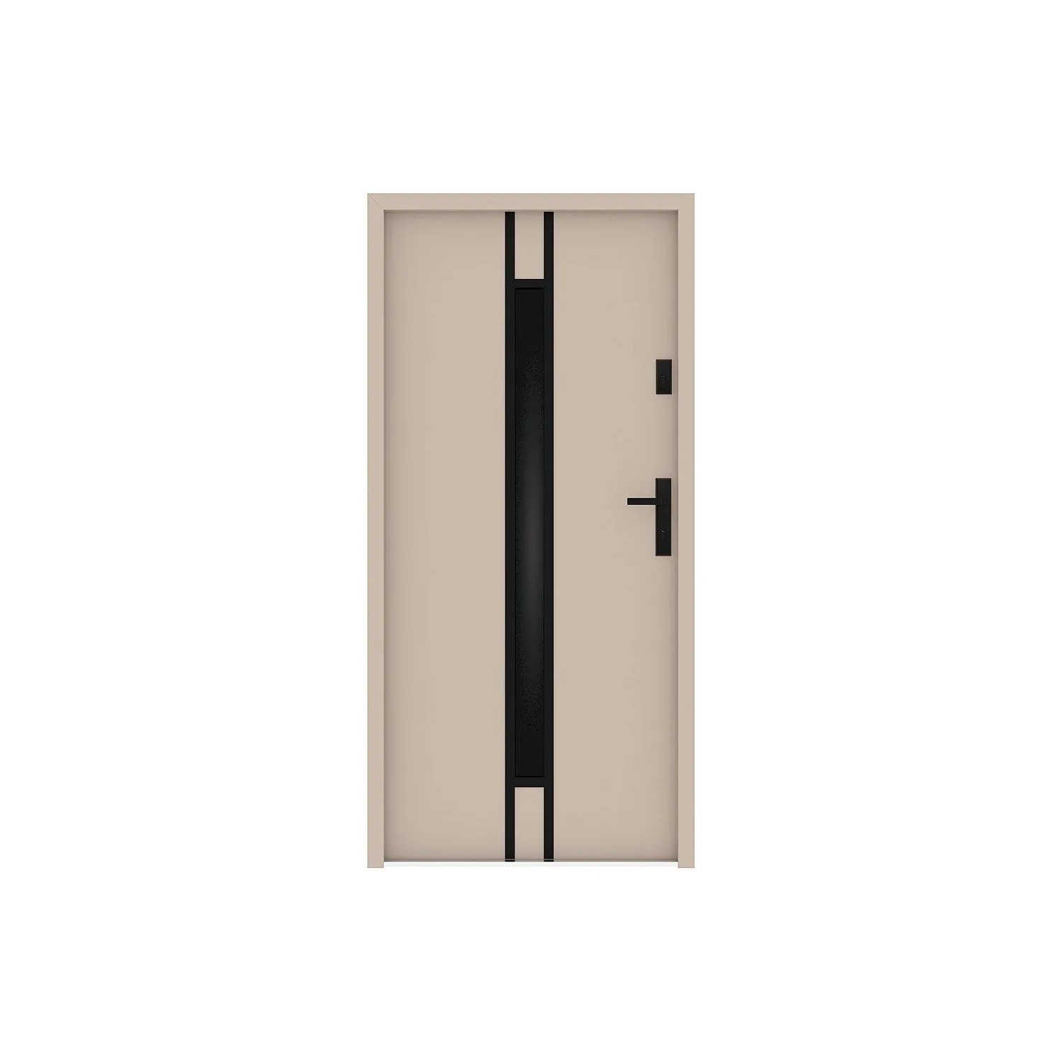 Vente-unique Haustür Aricane Beige 95 cm