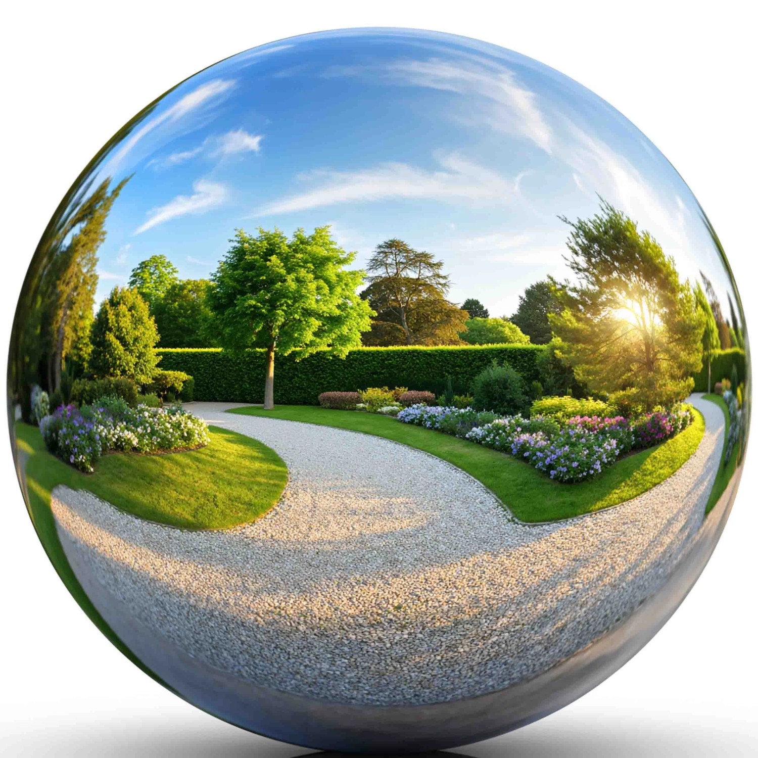 Intergarden Dekokugel Garten Ø 40 cm Edelstahlkugel Winterfest für Außen Te günstig online kaufen