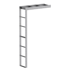 Feuerverzinkter Eleo Wandrosenbogen Sorrento, 230x124x37cm, als Kletterhilfe für Pflanzen.