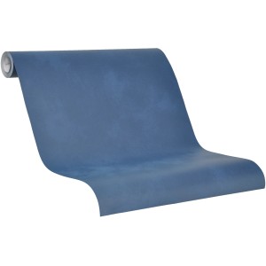 Schöner Wohnen Vliestapete Nuvola Uni Blau, Rolle. Dekorative Tapete in blau mit Wolkenstruktur.