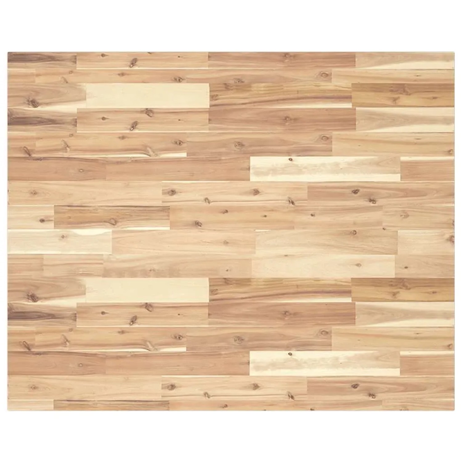 vidaXL Tischplatte Rechteckig 100x80x2 cm Massivholz Akazie 4008763
