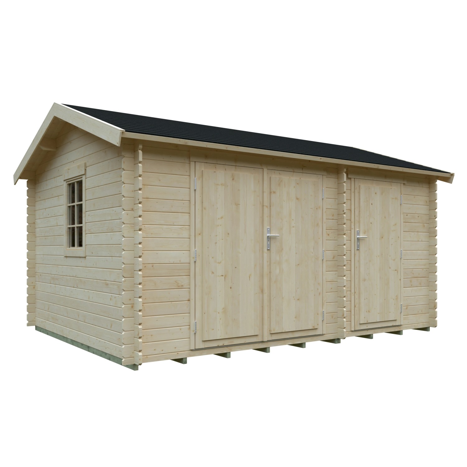 Kiehn-Holz Gartenhaus KH 28-013 Natur Un...