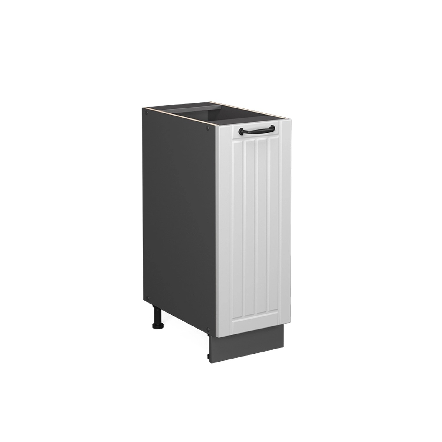Vicco Apothekerschrank Fame-Line Anthrazit/Weiß 30 cm ohne Arbeitsplatte