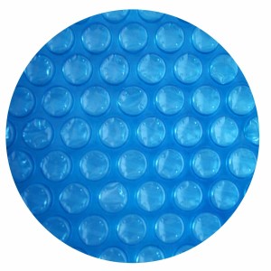 Hellblaue Evolution Solarplane, rund, 450cm, 400µm, zur Pool-Erwärmung und Isolierung.