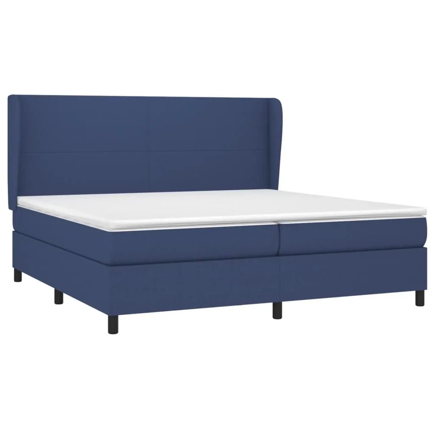 vidaXL Boxspringbett mit Matratze Blau 200x200 cm Stoff 3127835 günstig online kaufen