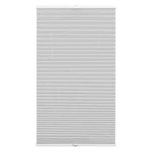 Graues Gardinia Plissee Concept Thermo, 80x130 cm, blickdicht und energiesparend.