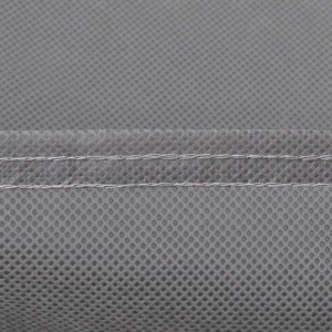 Detailaufnahme der grauen vidaXL Vollgarage aus Vliesstoff, XXL Größe.