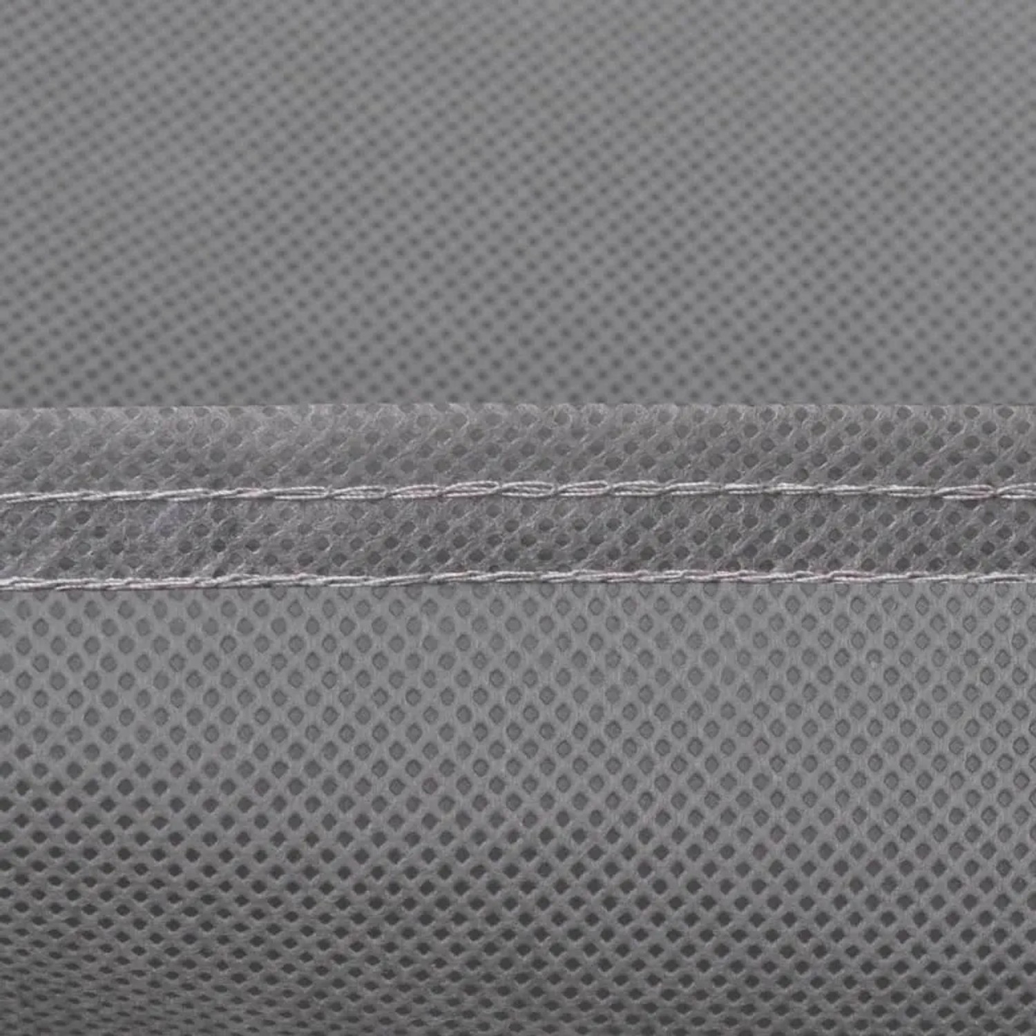 Detailaufnahme der grauen vidaXL Vollgarage aus Vliesstoff, XXL Größe.