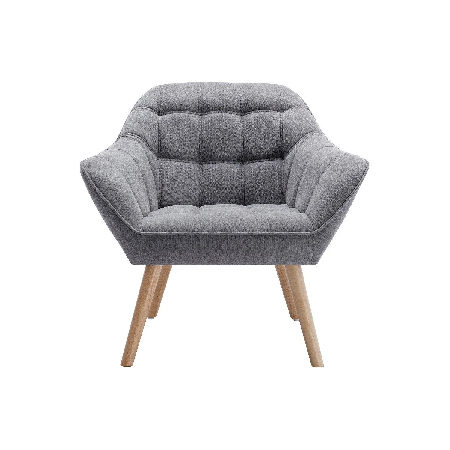 Vente-unique Sessel Mit Gerader Rückenlehne Caserta Grau 82 cm