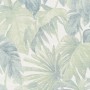 Erismann Vliestapete Forest Dreams mit Monstera-Blättern in Grün und Blautönen.
