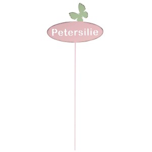 Dobar Kräuterstecker Metall Petersilie Rosa 20 cm x 53,5 cm