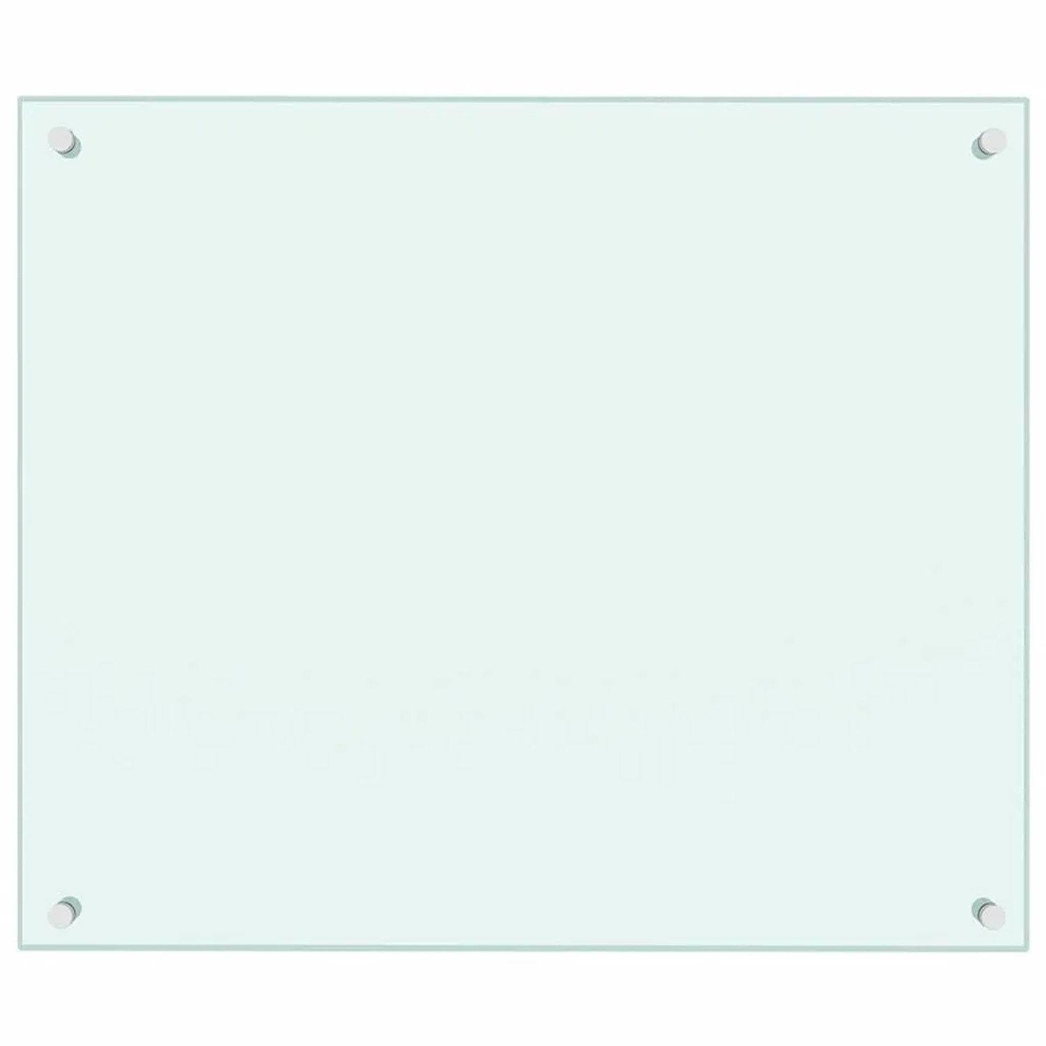 DELUKE Küchenrückwand Glas 70x60cm Weiß Wandverklediung Küche Wandschutz Spritzschutz Herdspritzschutz Glasplatte