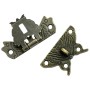 HMF 6495-VS2 Vintage Verschluss Schmetterling mit Schlossöse 50 x 45 mm Bronze_4
