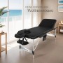 Tectake 3 Zonen Massageliege Ko Tao Breite 78 cm Polsterung 5 cm Inklusive Tragetasche und 15 Einwegtücher 212 x 108 x 90 cm Schwarz_9