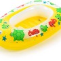 Gelbes Bestway Kiddie Raft Schlauchboot, 91x61 cm, mit bunten Meeresmotiven für Kinder.