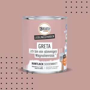 CREATE! by OBI Buntlack Lieblingsfarbe Greta Magnolienrosa Seidenmatt 0,75 l