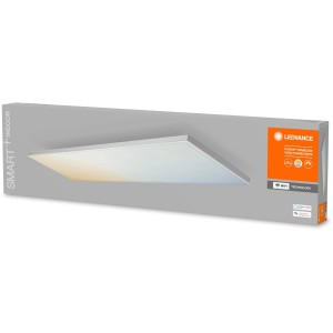 Ledvance Smart+ WiFi Deckenleuchte Planon, rahmenlos, 120x30cm, Tunable White, in Verpackung.