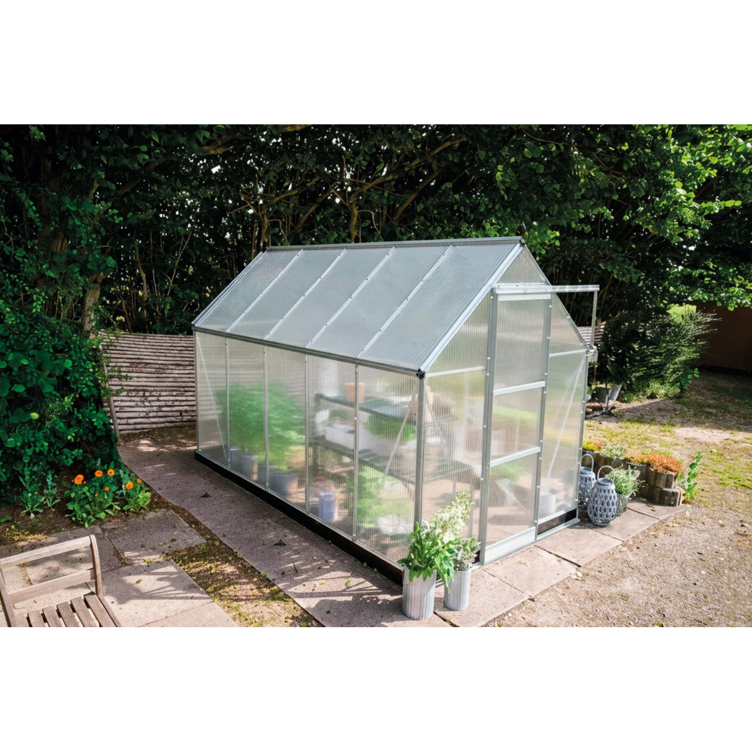 Halls Gewächshaus Icon 6 Alu 6,1 m² günstig online kaufen