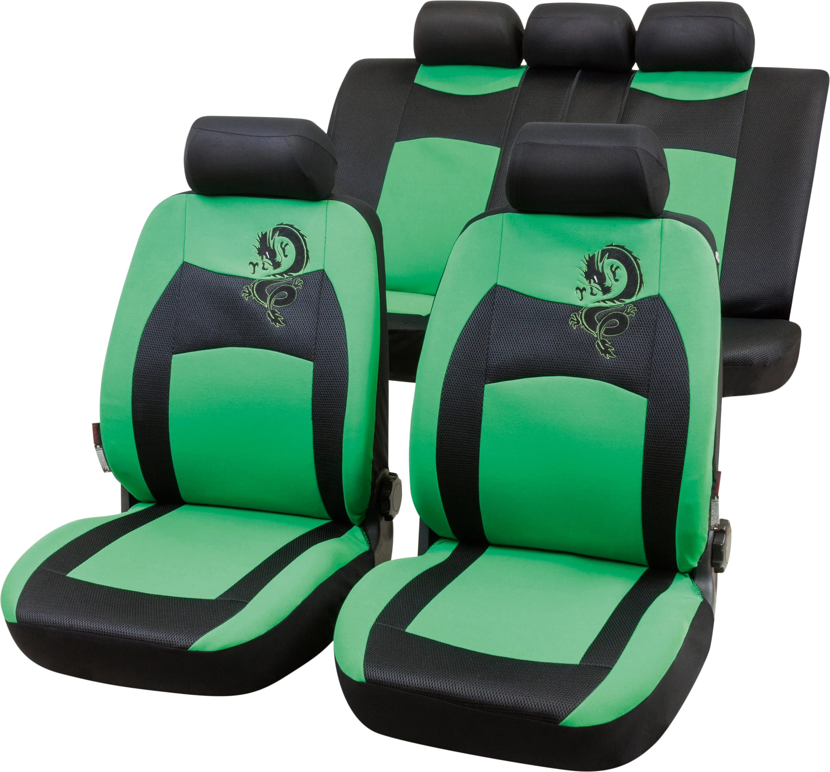 OBI Sitzbezug Komplett-Set Dragon Schwarz-Grün kaufen bei OBI