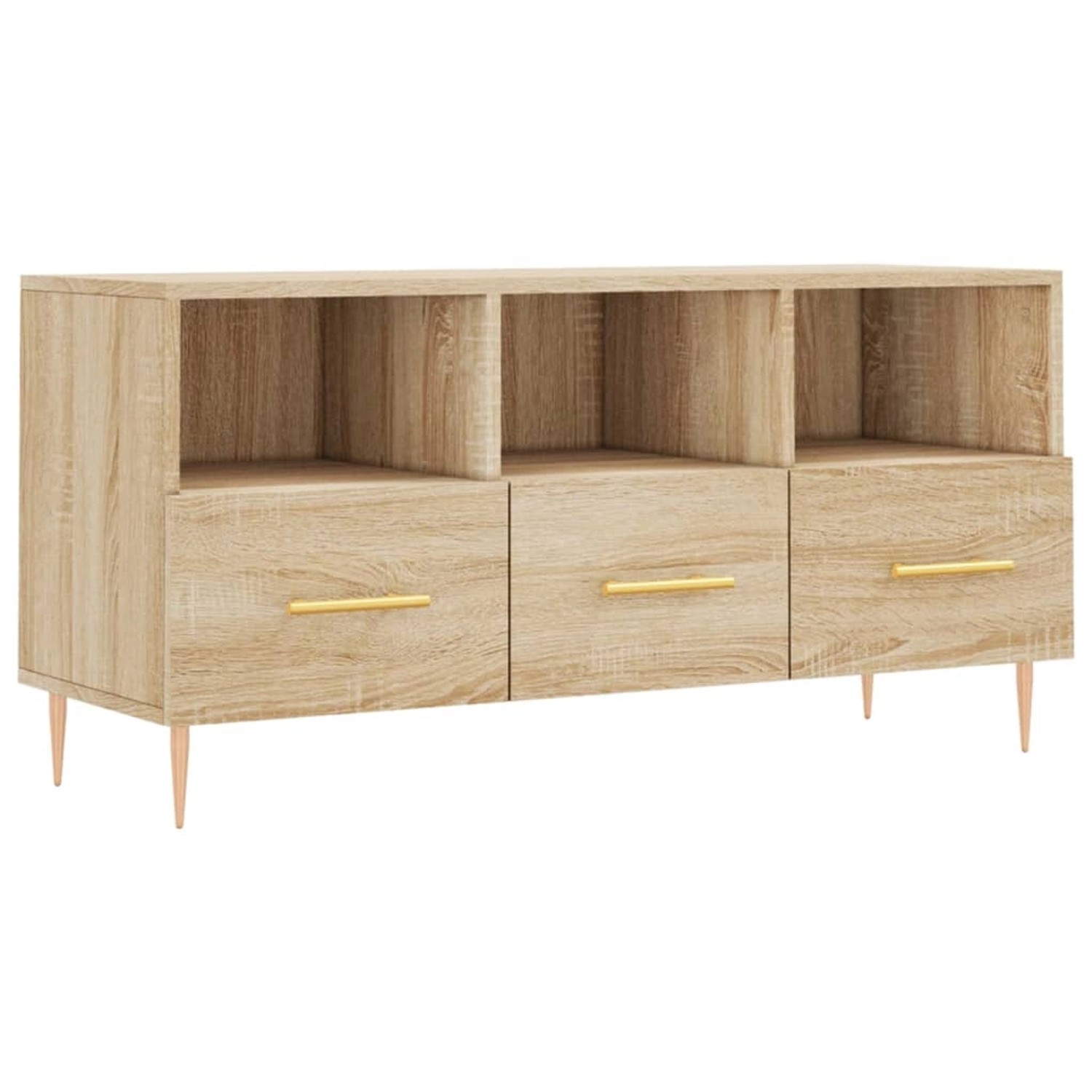 VidaXL TV-Schrank Sonoma-Eiche 102x36x50 cm Holzwerkstoff  Modell 4 günstig online kaufen