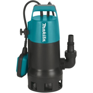 Makita PF1010 Tauchpumpe für Klar- und Schmutzwasser, mit Schwimmerschalter und Tragegriff.