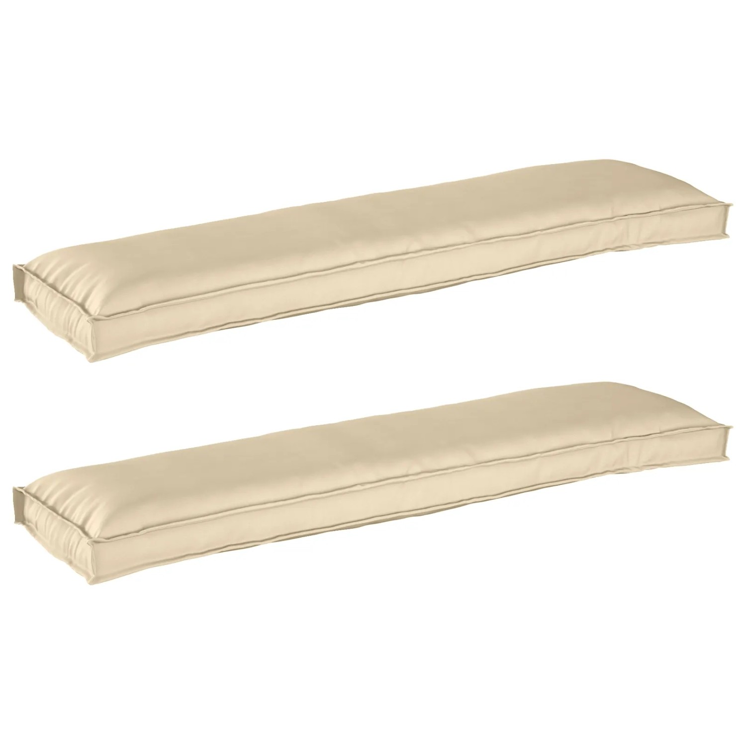 vidaXL Palettenkissenset 2 Stk Beige 150 x 40 x 8 cm Oxford-Stoff 42001711