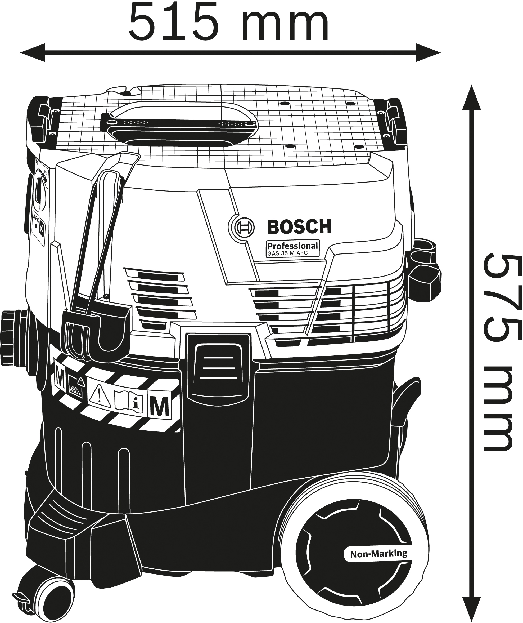 Bosch Professional Nass-Trocken-Sauger »GAS 55 M AFC«