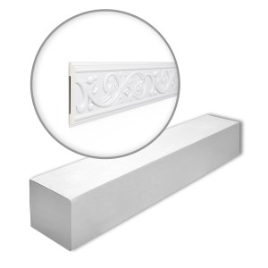 NOEL & MARQUET NMC Z12-Box ARSTYL Wandleisten Set, 30m, weiße Stuckleisten für den Innenbereich.