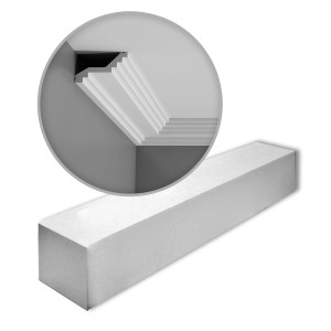 ORAC DECOR C400 LUXXUS Zierleisten Set, 14 Stuckleisten (28 m), weiß, für Wand und Decke.