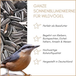 Supravit Sonnenblumenkerne Ganzjahresvogelfutter