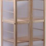Dobar Anzuchtschrank Dome, großes Indoor Gewächshaus aus FSC®-zertifiziertem Holz mit Regalböden.
