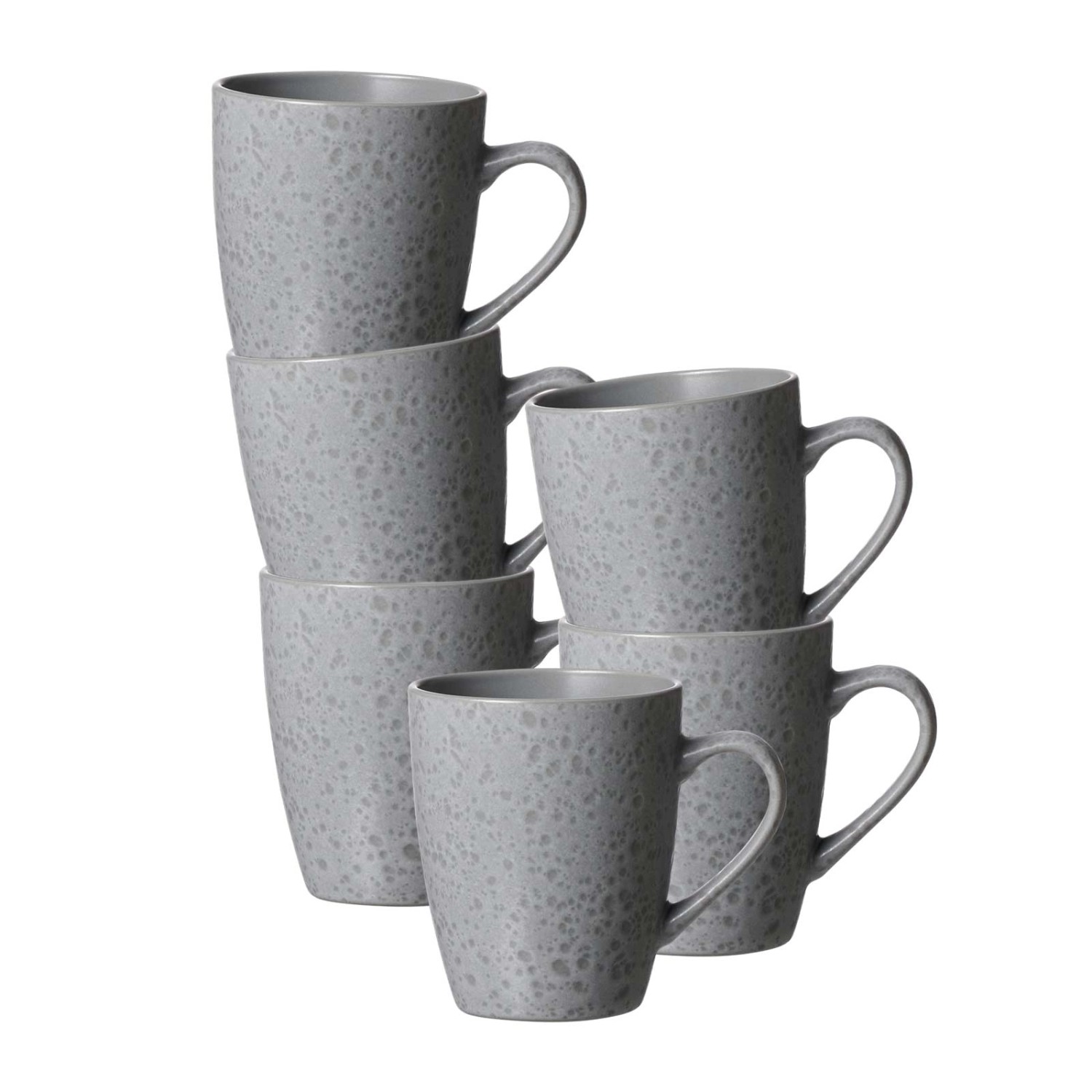 Ritzenhoff & Breker Kitwe Kaffeebecher 370 ml 6er Set Grau günstig online kaufen