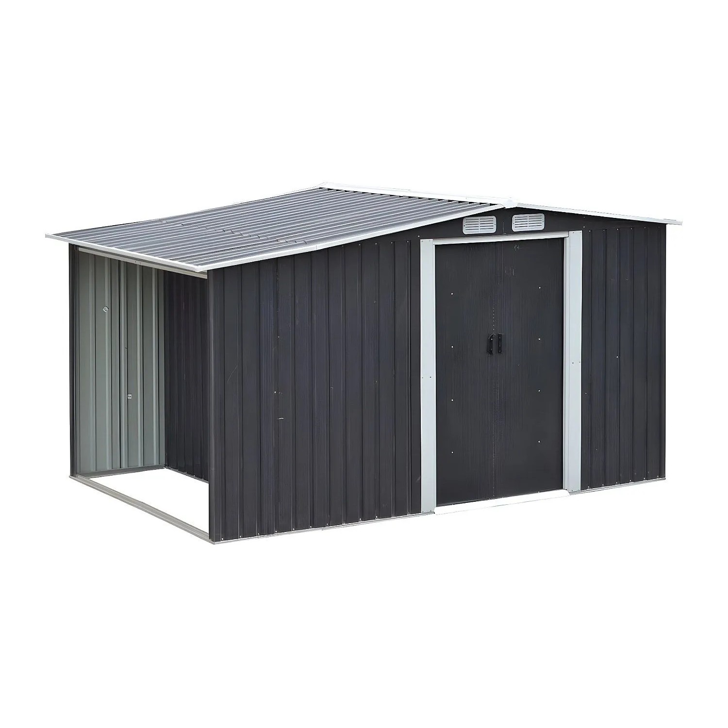 Vente-unique Schrebergartenhaus Lery Anthrazitgrau 313 cm