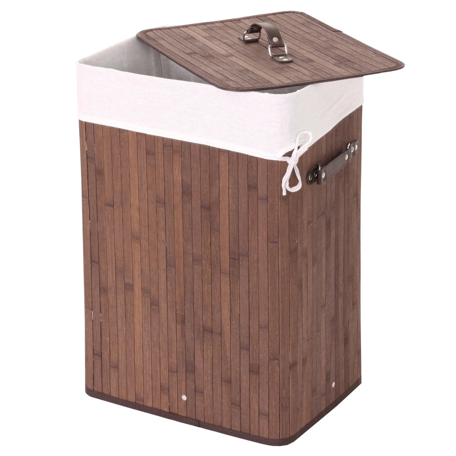 MCW Wäschekorb C21 61x43x32cm 70l Braun