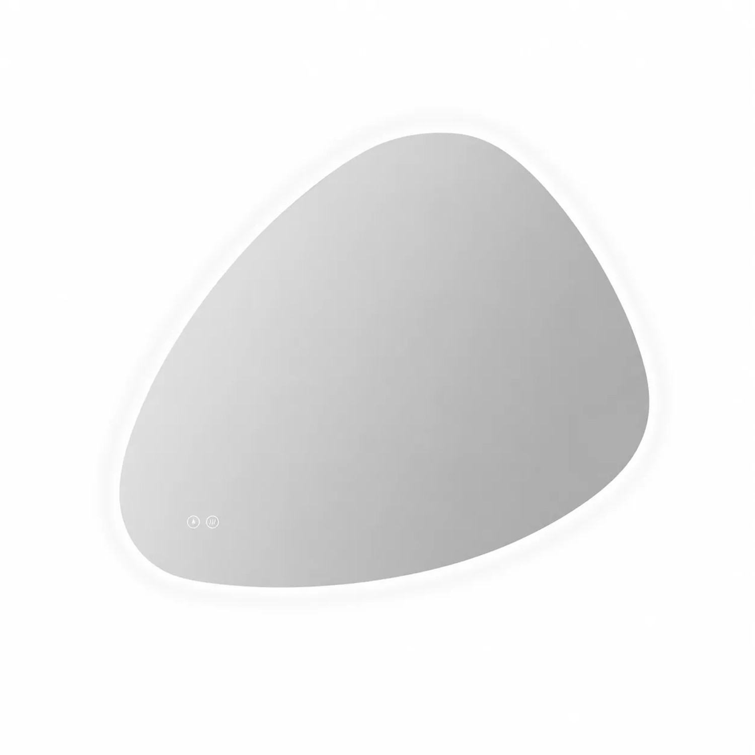 Euroshowers LED Badspiegel 85 x 75 cm mit Touch und Antibeschlag IP44