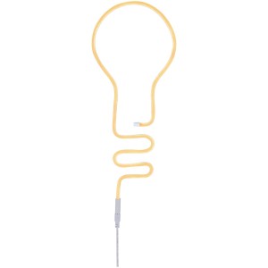 Orangefarbener Paulmann LED Strip Neon Colorflex USB in Glühbirnenform.