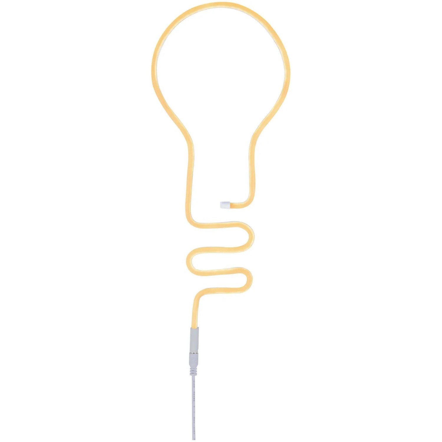 Orangefarbener Paulmann LED Strip Neon Colorflex USB in Glühbirnenform.