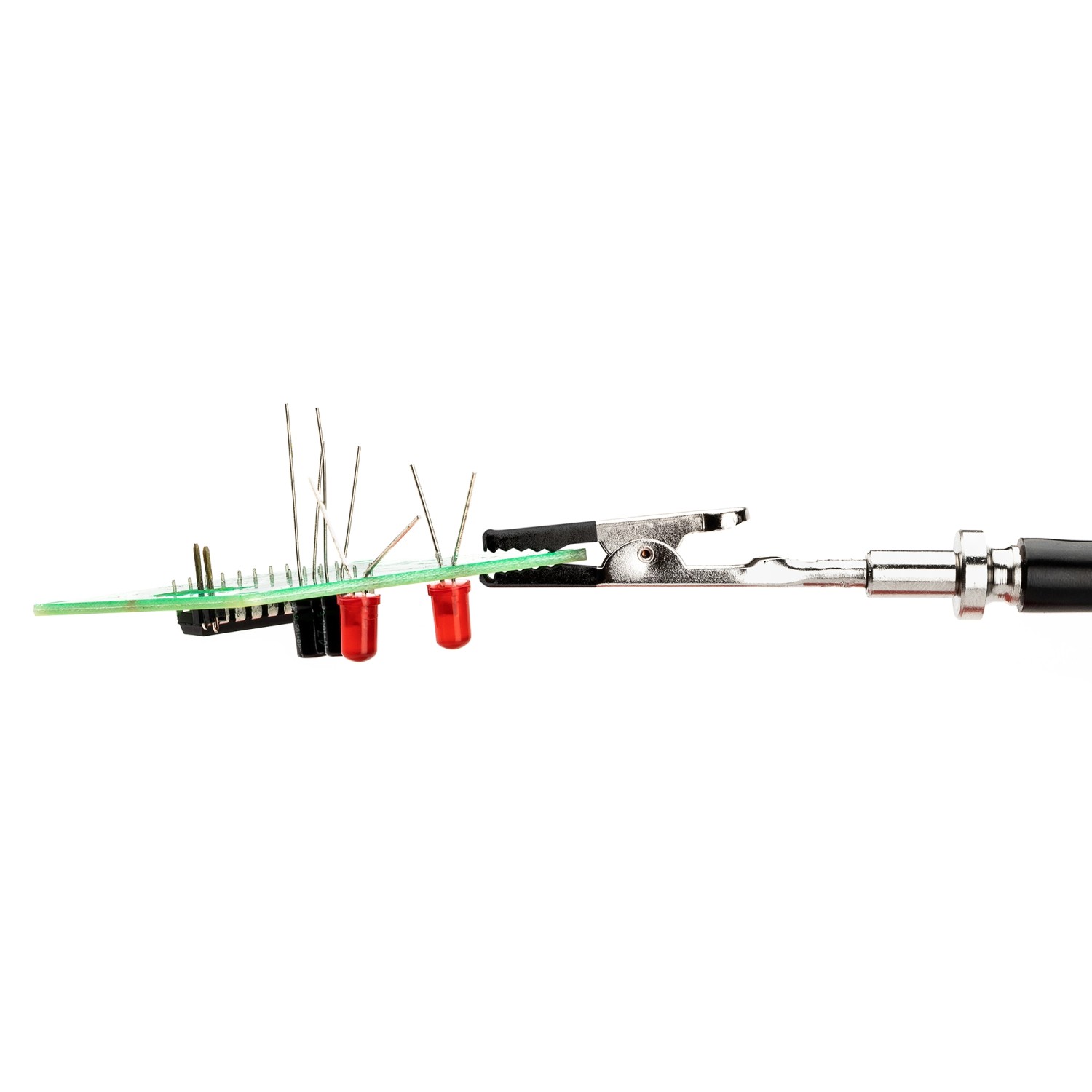 Weller Platinenhalter mit Magnetarm hält Platine mit Bauteilen. Zubehör für Lötgeräte.