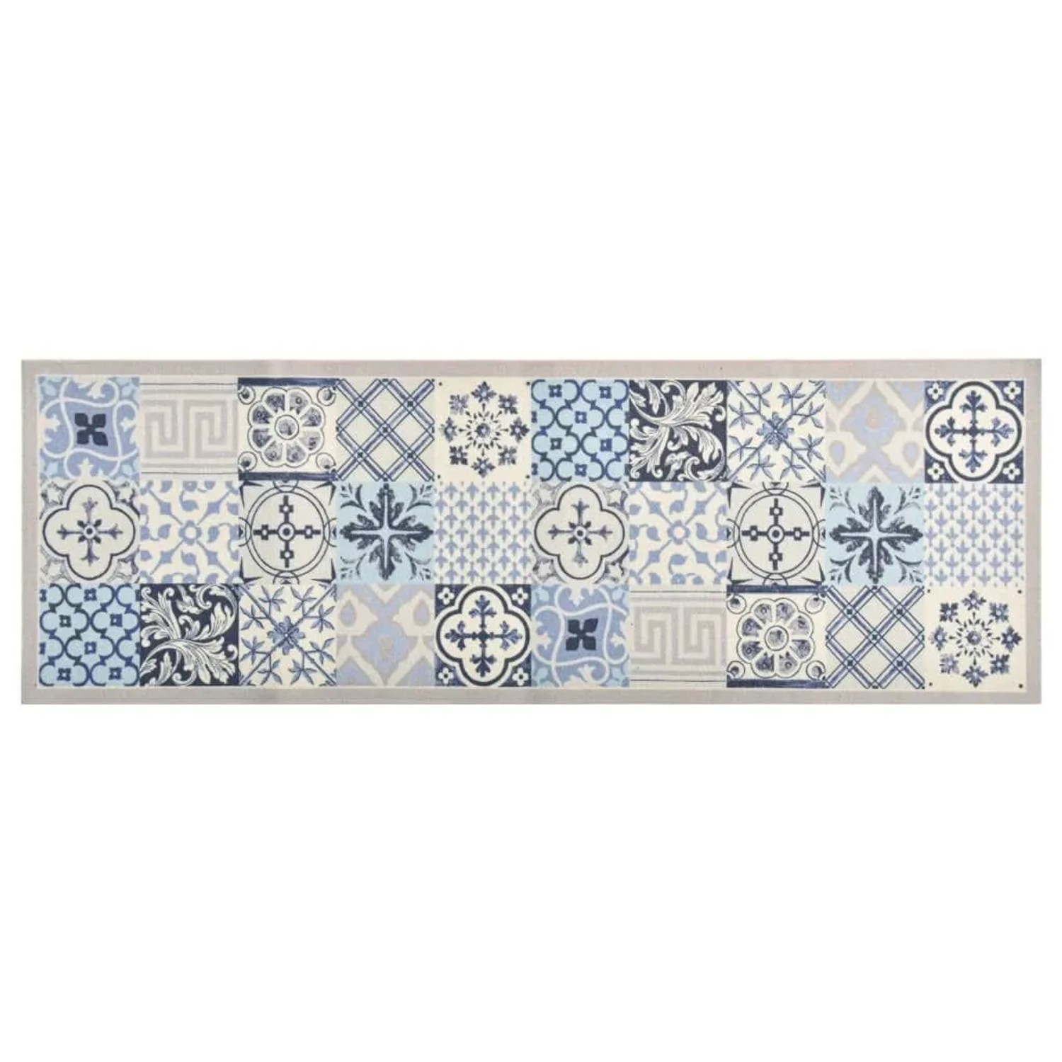 vidaXL Küchenteppich Waschbar Mosaik 60x300 cm 315956