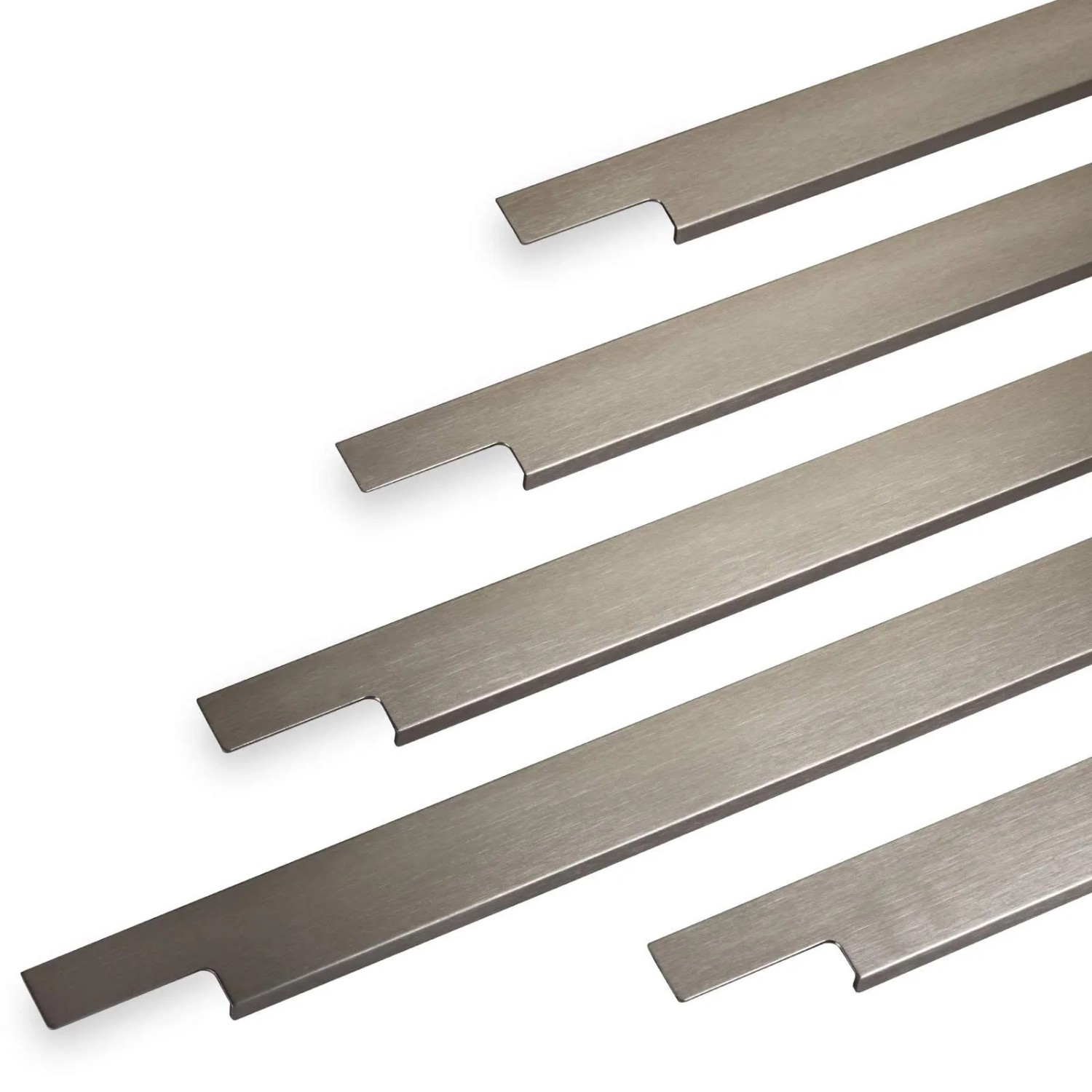 SOTECH Griffleiste Slim 345 x 11 x 38 mm Aluminium Edelstahloptik Gebürstet günstig online kaufen