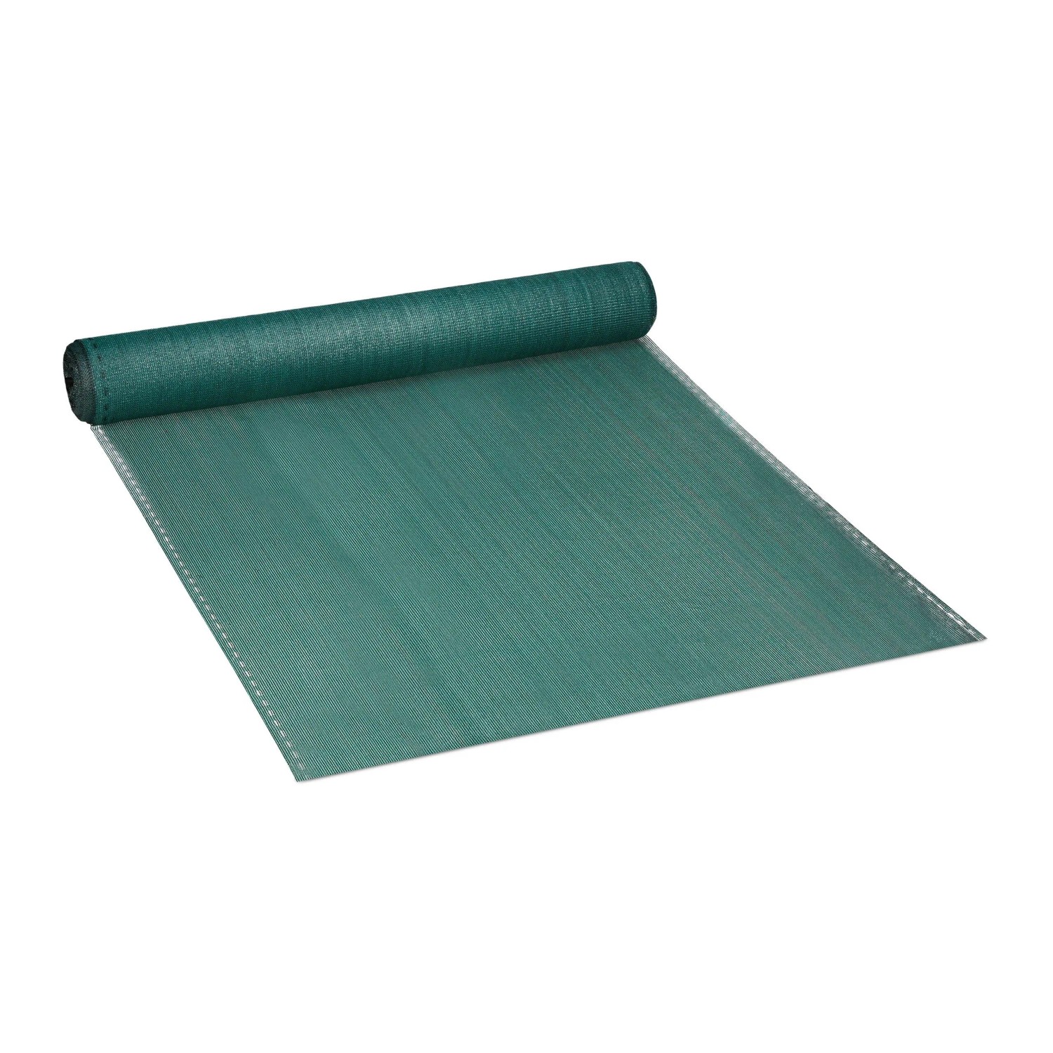 Relaxdays Zaunblende HDPE Gewebe Dunkelgrün Wetterfest UV Stabilisiert 1,5 m x 30 m