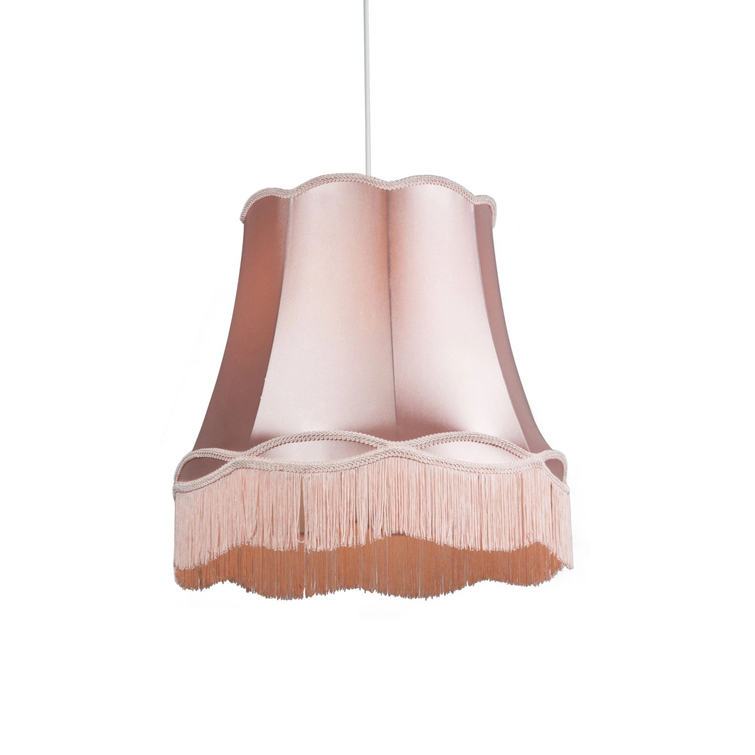 QAZQA Retro Hängelampe Pink 45 cm Granny
